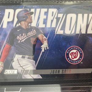 Juan Soto card from when he was on the Nationals!